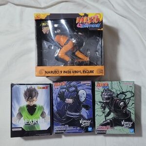 Naruto Dragonball Figure Set - Anime Collectible Lot